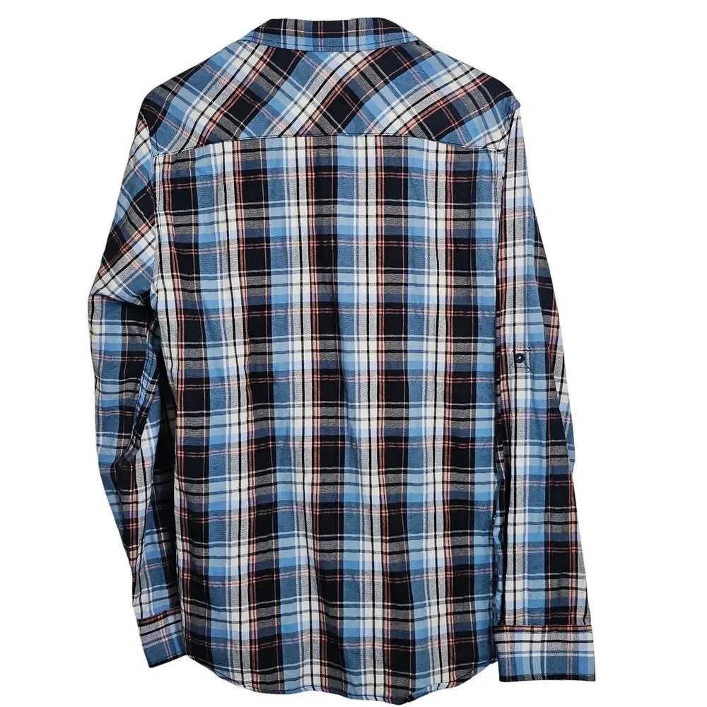 Eighty Eight Platinum Men's Plaid Button Down Shirt Large Casual‎ Western Skater - Picture 6 of 7